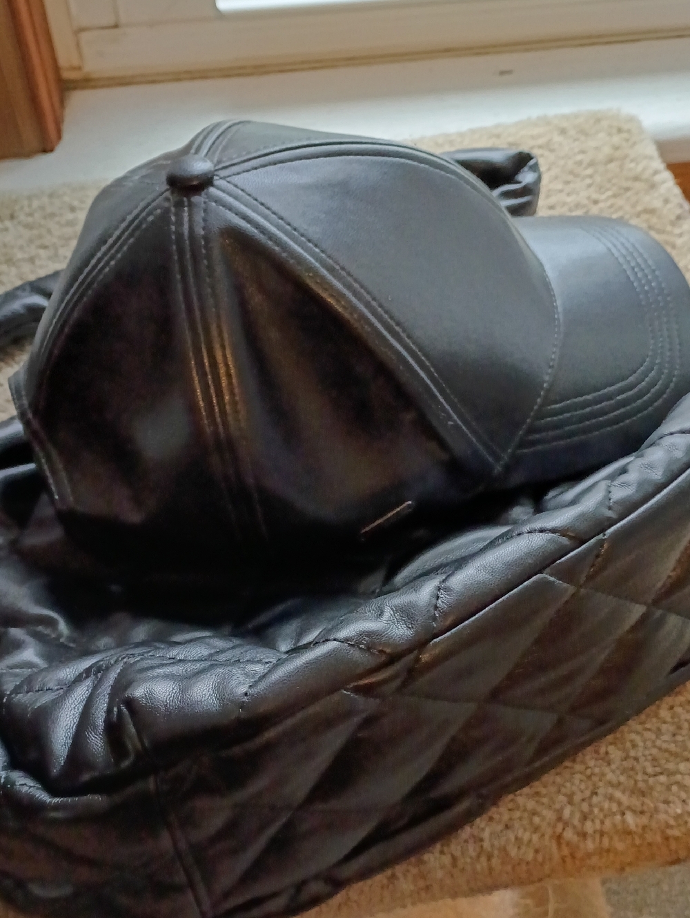 Steve Madden Black Quilted Shoulder Bag